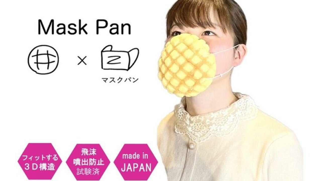 Japonlar çörekten yenilebilir maske üretti