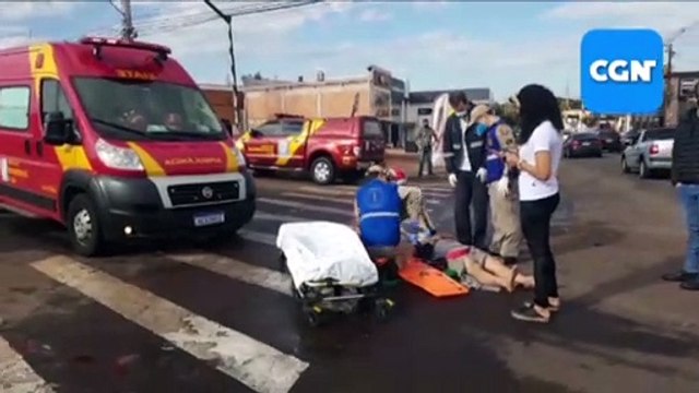 Jovem de 28 anos fica ferido em acidente na Região do Ciro Nardi
