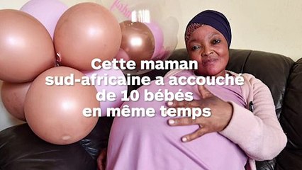 Cette maman a accouché de 10 bébés en même temps