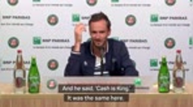 'Cash is king' - Medvedev hits out at French Open organisers