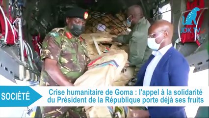 RDC : réception des premiers dons de l'aide humanitaire à Goma