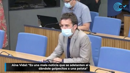 Aina Vidal: "Es una mala noticia que se adelanten al resto 11 hombres dándole golpecitos a una pelota"