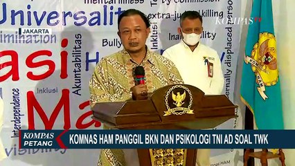 Download Video: Komnas HAM Panggil BKN dan Psikologi TNI AD Soal Tes Wawasan Kebangsaan KPK