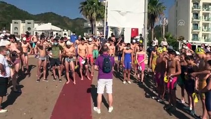MUĞLA - TYF Açık Su Milli Takım Seçmesi ve Türkiye Şampiyonası başladı