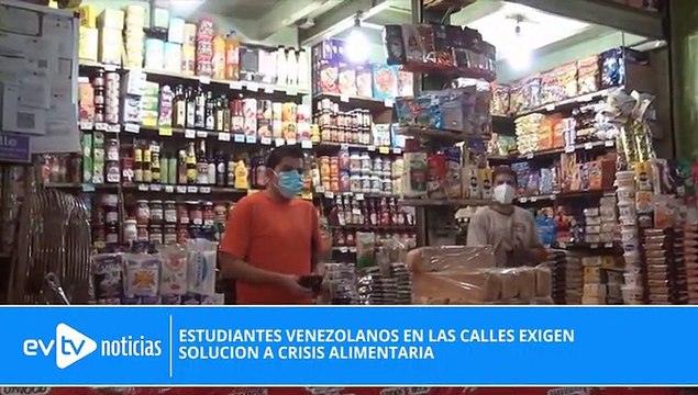 Estudiantes venezolanos en las calles exigen solución a crisis alimentaria #NoticiasEVTV | 06/08/21
