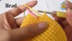 #064 | Amigurumi Animal | How To Crochet Pikachu Amigurumi (P1/3) | Amisaigon | Free Pattern