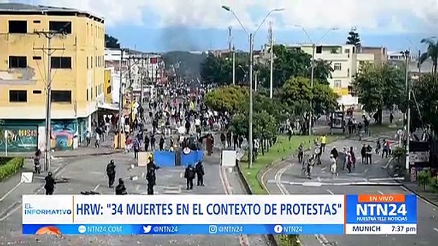 HRW documenta denuncias de abuso policial contra manifestantes durante protestas en Colombia