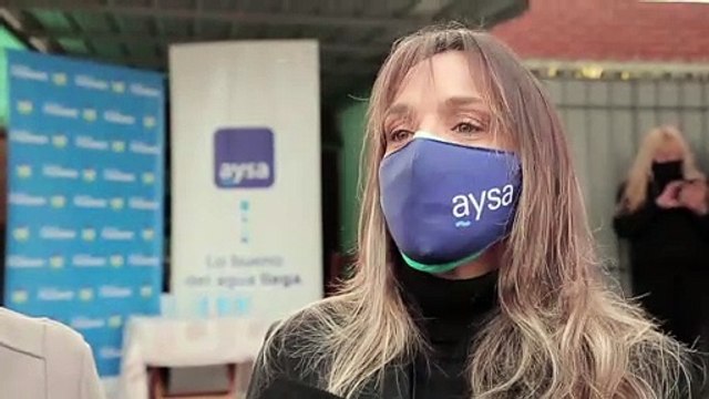 Malena Galmarini y Alberto Descalzo habilitaron una nueva red de agua potable para más de 18.000 vecinos y vecinas de Ituzaingó