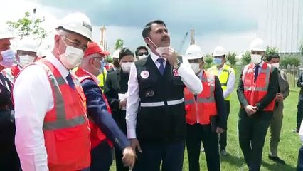 ANKARA - Bakan Kurum, Yargıtay Başkanlığının yeni hizmet binasında devam eden çalışmaları inceledi