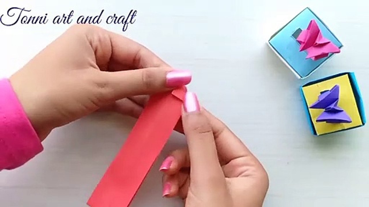 How To Make Beautiful Butterfly Ring /  How To Make Paper Things /Diy Paper Ring / Paper Craft Ideas