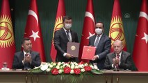 ANKARA - Türkiye-Kırgızistan İşbirliği Anlaşmaları imza töreni (1)