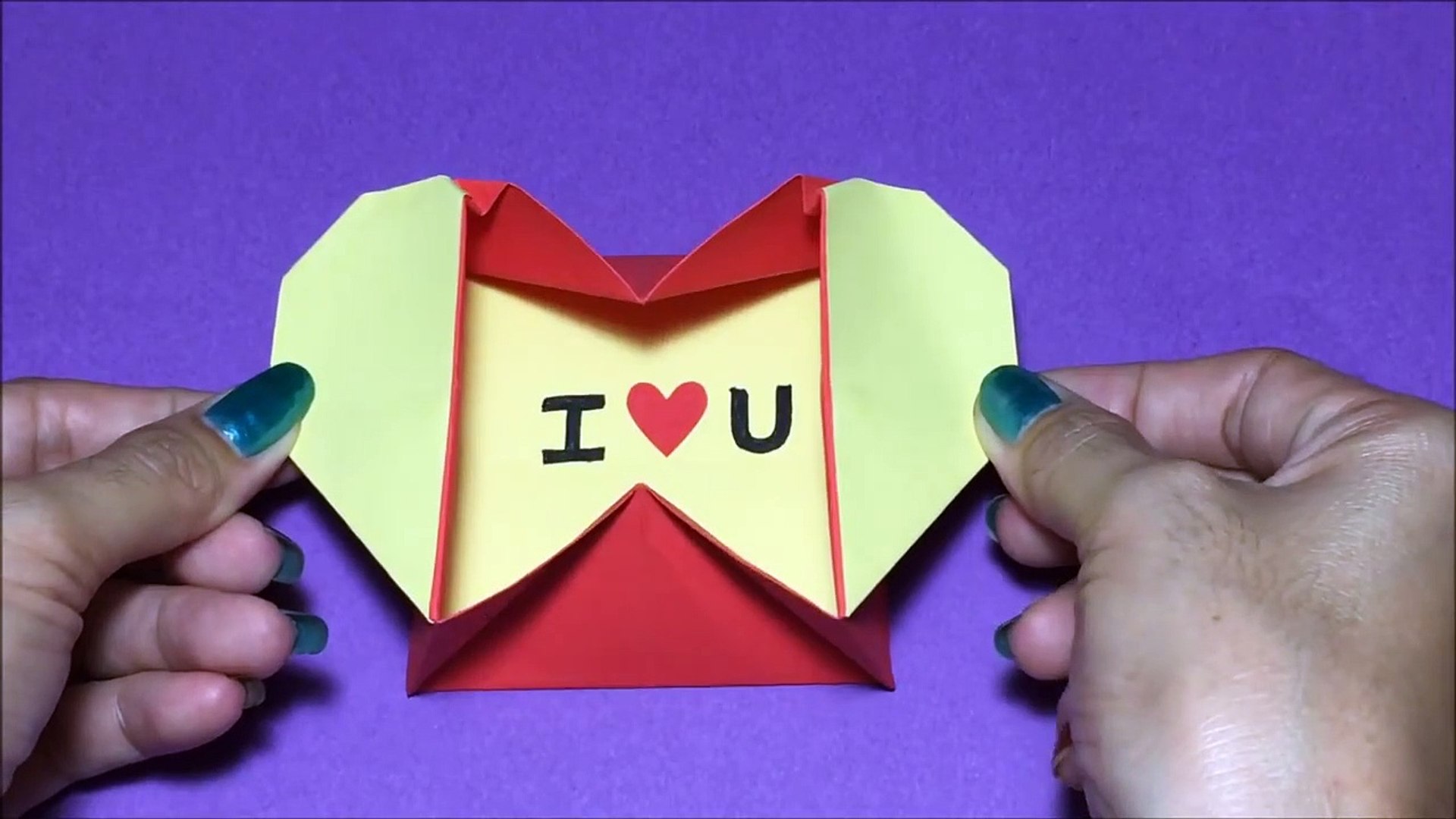 Origami box heart online