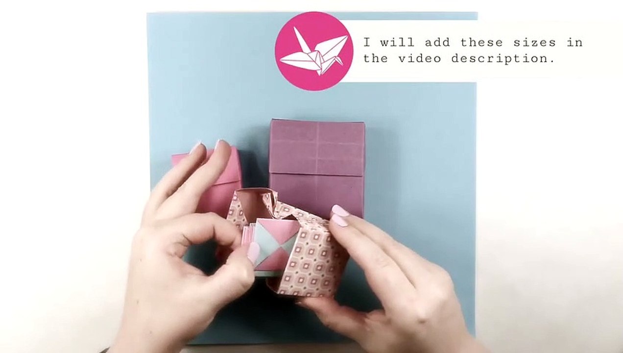 Origami Flip Top Box Tutorial Diy Paper Kawaii video Dailymotion