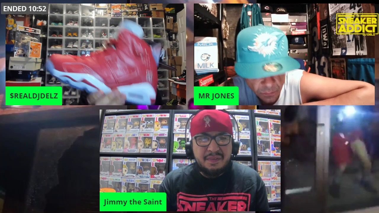 SNEAKERHEADS HANGING OUT SHOWING OFF RARE SHOES WITH DJ DELZ