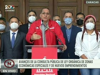 AN realiza avances de Consulta Pública de Ley Orgánica de Zonas Económicas Especiales