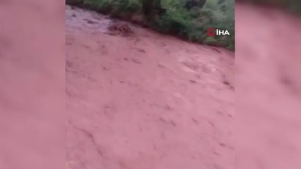 Sakarya nehri kızıla boyandı