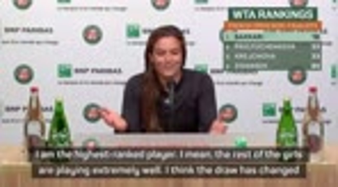It doesn't matter I'm the highest ranked player left - Sakkari