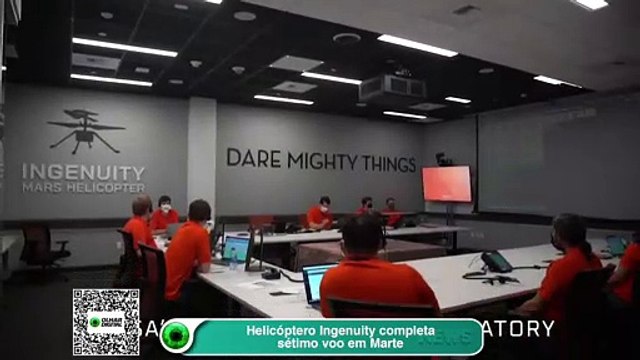 Helicóptero Ingenuity completa sétimo voo em Marte