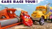 Cars Lightning McQueen Stop Motion Race Tour with Hot Wheels Racers in these Funlings Race Toy Stop Motion Family Friendly Videos for Kids from Kid Friendly Family Channel Toy Trains 4U