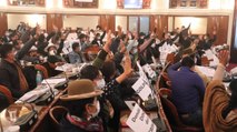 A golpes y con varios heridos terminó sesión del Congreso en Bolivia
