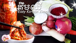 How to make delicious kimchi Khmer with khmer housewife