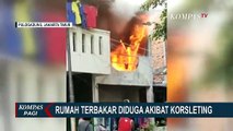 Satu Rumah Berlantai Dua di Pulogadung Terbakar, Diduga Akibar Korsleting Barang Elektronik