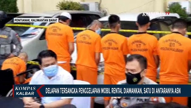 Polda Kalbar Amankan 8 Tersangka Penggelapan Mobil, 3 Wanita, 1 di Antaranya ASN Guru