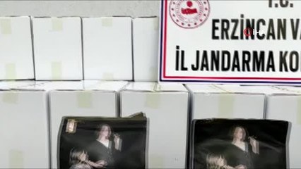 Erzincan'da ağaçlık alana gizlenmiş kaçak tütün ele geçirildi