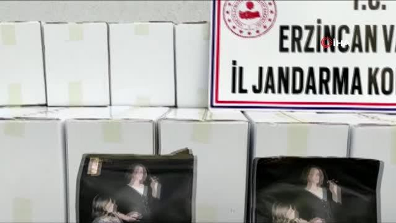 Erzincan'da ağaçlık alana gizlenmiş kaçak tütün ele geçirildi