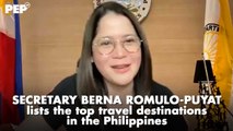 Ito ang NEXT TOP TRAVEL DESTINATION sa Pinas ayon kay Secretary Berna Romulo-Puyat | PEP