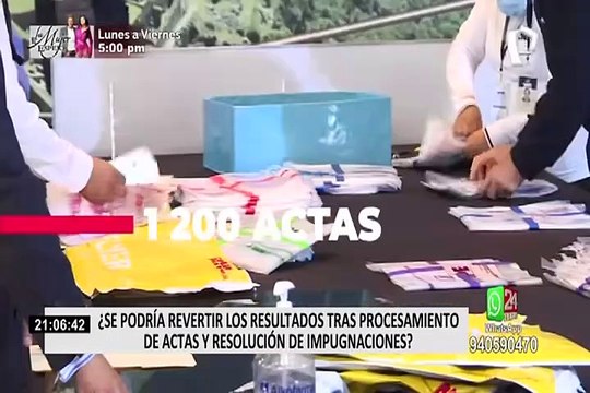 ¿Se podría revertir los resultados tras procesamiento de actas y resolución de impugnaciones?