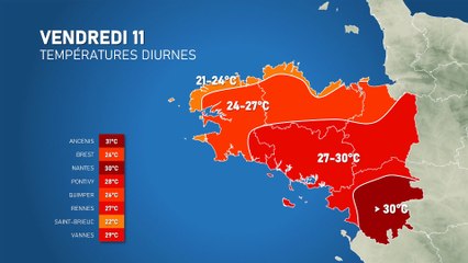Fortes chaleurs durables en Bretagne 1/2
