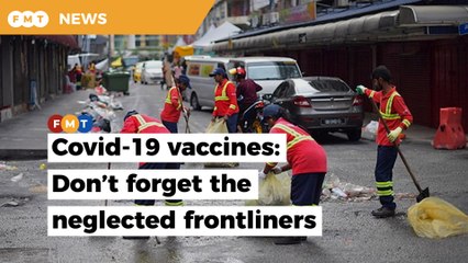 Any plans to vaccinate cleaners, garbage collectors and guards, asks MP