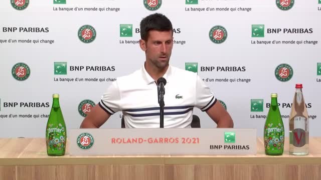 Roland-Garros - Djokovic confiant avant d'affronter Nadal