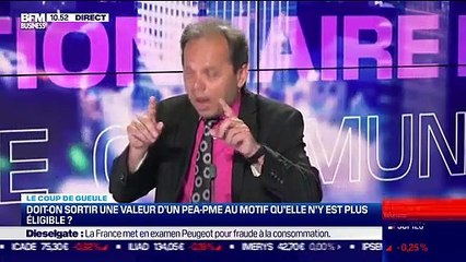 Le coup de gueule de Filliatre : Doit-on sortir une valeur d'un PEA-PME au motif qu'elle n'y est plus éligible ? - 10/06