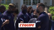 Macron encourage les Bleus avant l'Euro 2021 - Foot - Bleus