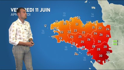 Bulletin météo pour le vendredi 11 juin 2021