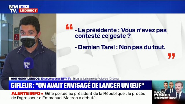 Gifle: l'agresseur présumé d'Emmanuel Macron ne conteste pas ce geste