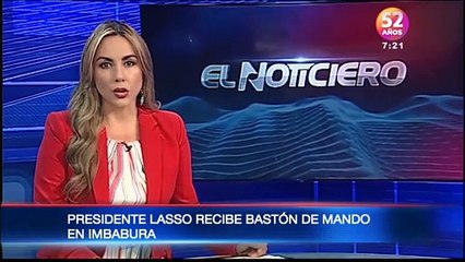Guillermo Lasso recibió bastón de mando de Imbabura