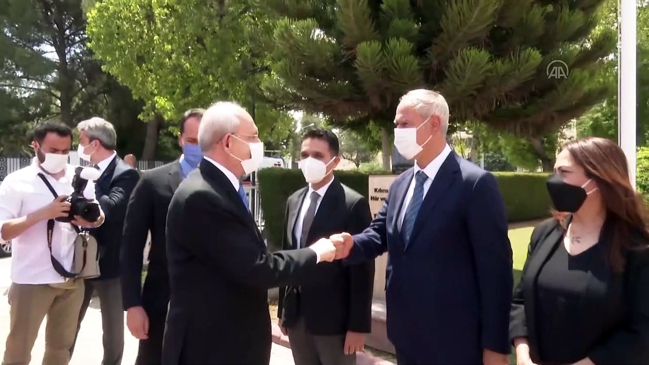 LEFKOŞA - KKTC Meclis Başkanı Sennaroğlu ile Başbakan Ersan Saner, CHP Genel Başkanı Kılıçdaroğlu'nu kabul etti