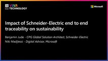 16th June -11h30-11h50  - EN_EN - Impact of Schneider-Electric end to end traceability on sustainability  - VIVATECHNOLOGY -