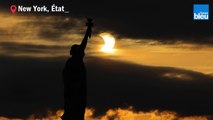 VIDÉO - Les plus belles images de l'éclipse de soleil partielle observée ce jeudi