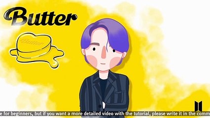 minimalist design of jung kook (butter version)