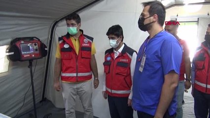 KİLİS'TE AĞIR İKLİM SAHRA HASTANESİ KURULUMU EĞİTİMİ