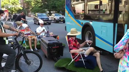Faire un barbecue en pleine route en ville, oui c'est possible