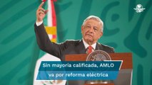 AMLO anuncia que pese a no tener mayoría calificada presentará iniciativa de reforma eléctrica