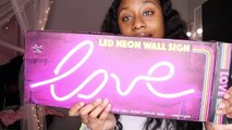 Diy Flower Wall Backdrop & Neon Sign | Wall Transformation *Amazon Products*