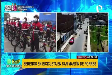 SMP: serenazgo recibe bicicletas para ampliar y facilitar el patrullaje del distrito