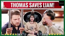 CBS The Bold and the Beautiful Spoilers Thomas finds out the truth and saves Liam from jail
