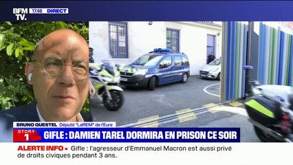 Condamnation de Damien Tarel: pour Bruno Questel, "le mandat de dépôt est justifié"